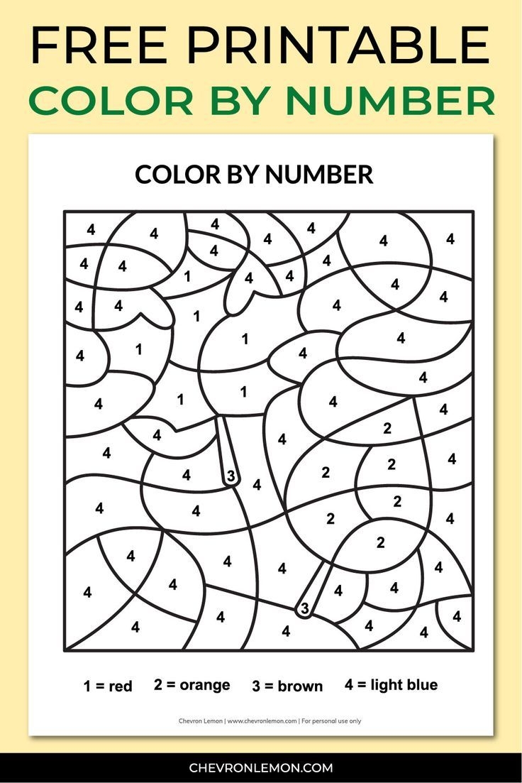 Free Printable Color By Number Pages In 2022 Free Printables 