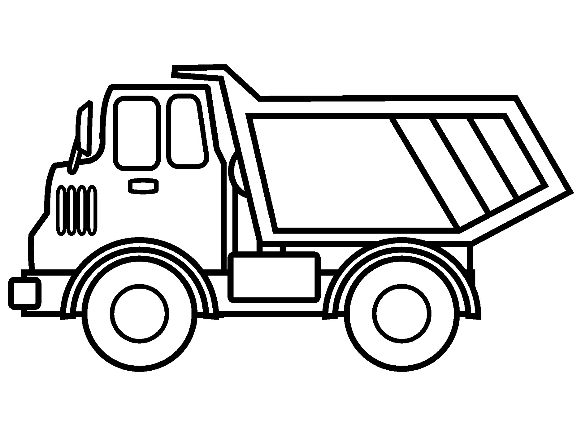 printable trucks to color