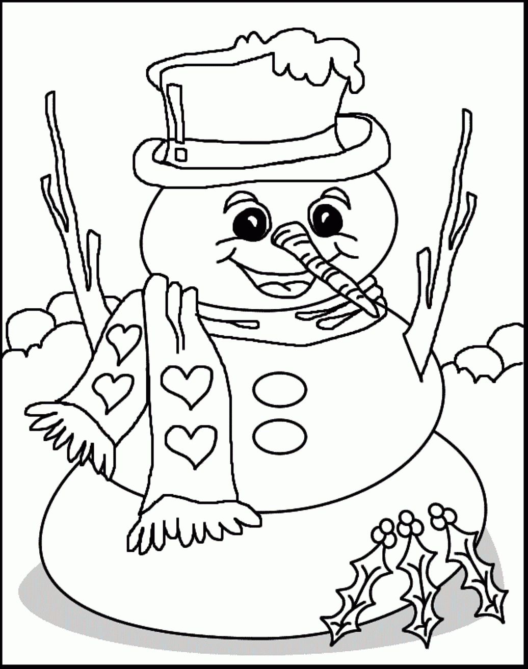 free printable coloring sheets winter