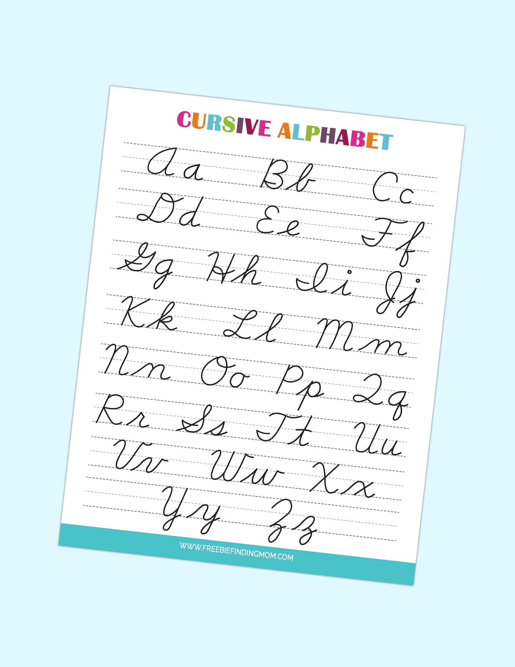 Free Printable Cursive Handwriting Chart Printable Templates Bilarasa