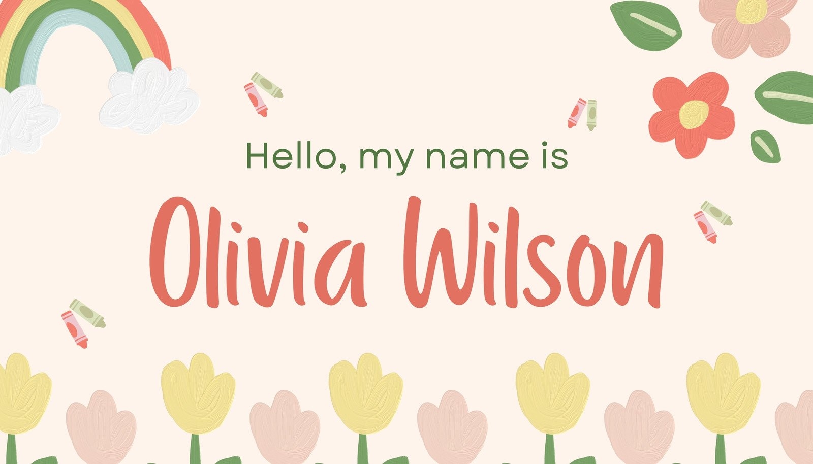 free printable name tag
