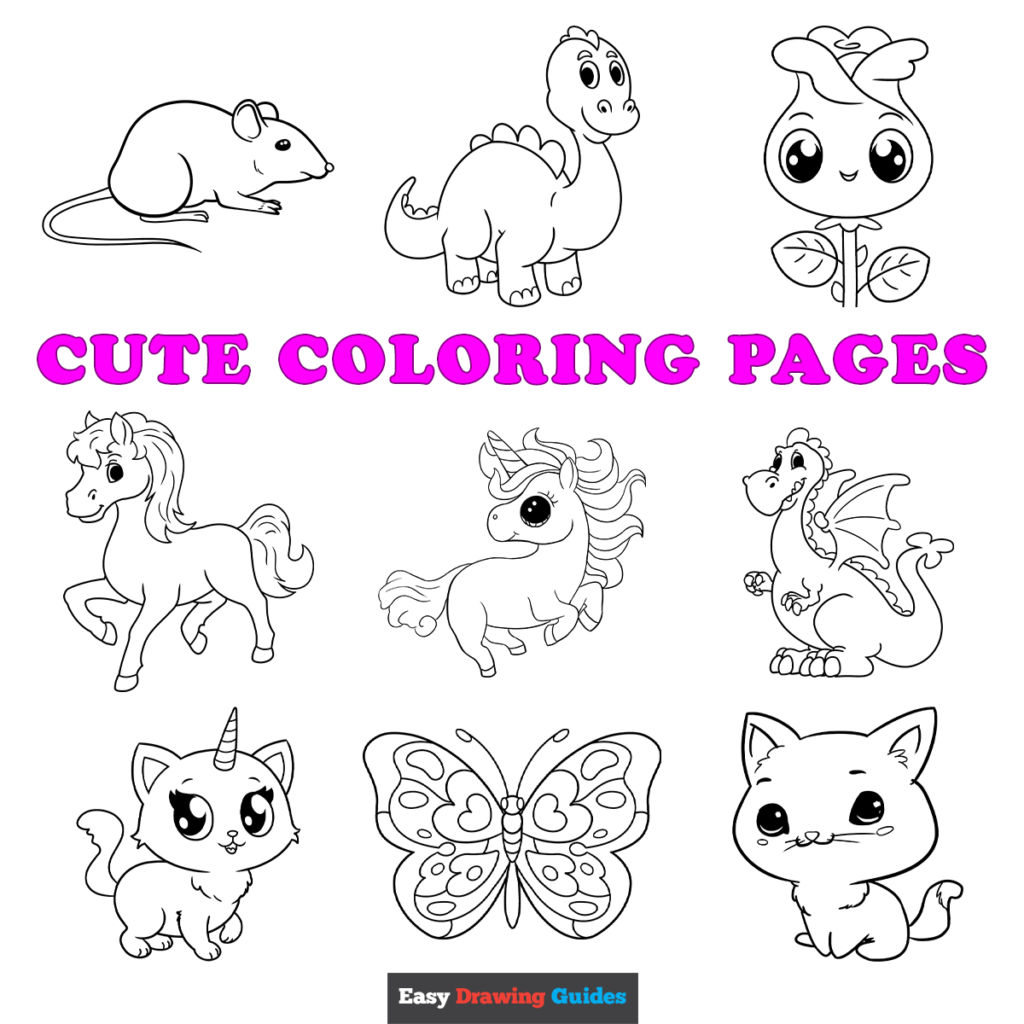 cute simple printable coloring pages