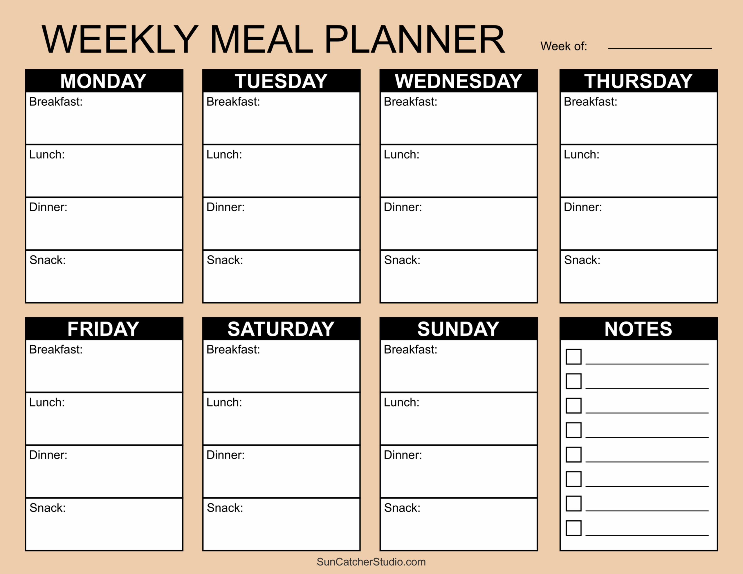 Free Printable Daily Meal Planner Download Free Printable Daily Meal 