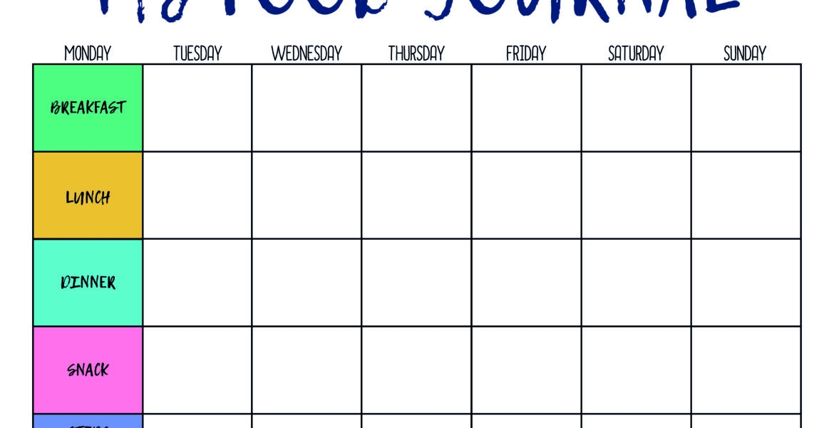 free printable daily meal planner