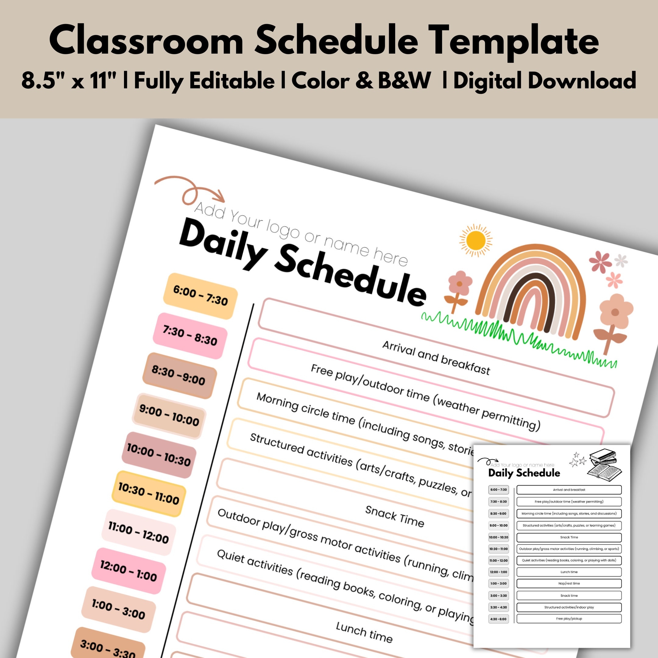 Free Printable Daycare Schedule Download Free Printable Daycare 