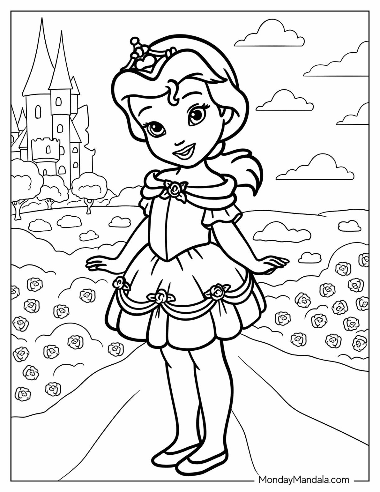 princess printable coloring pages pdf