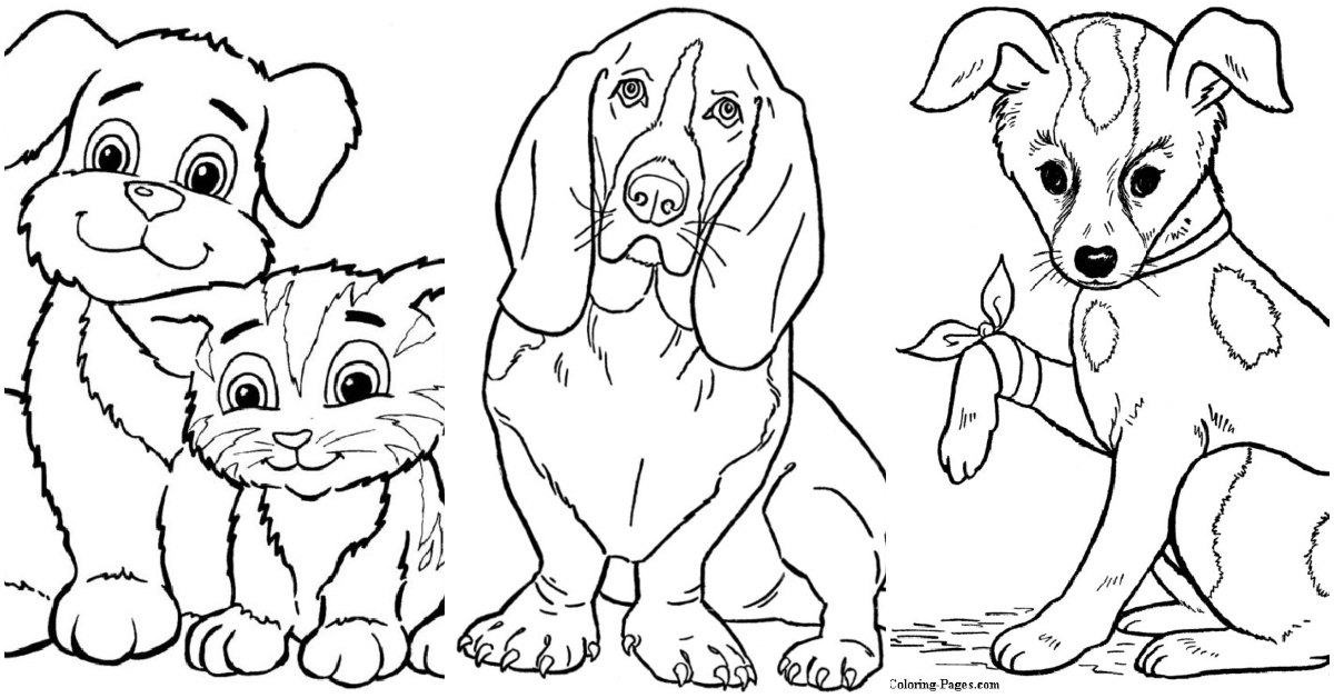 Free Printable Dog Colouring Pages