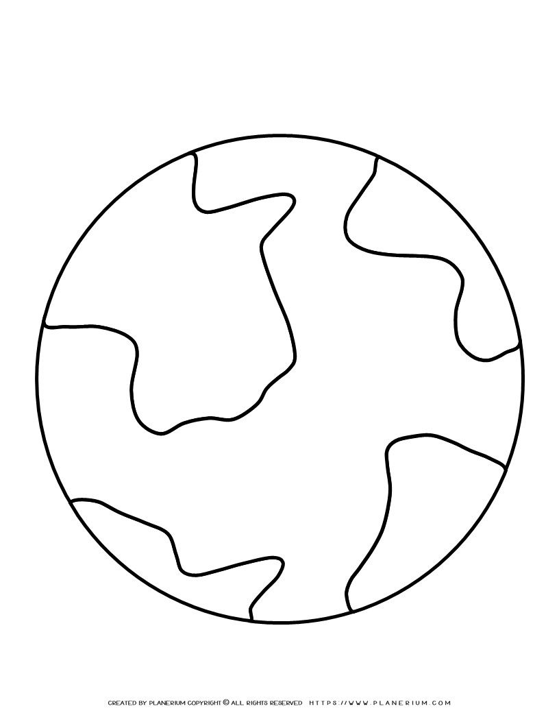 Free Printable Earth Template Download Free Printable
