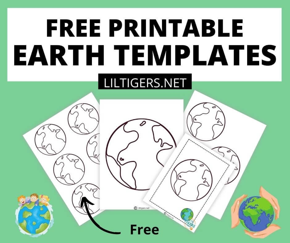free printable earth template