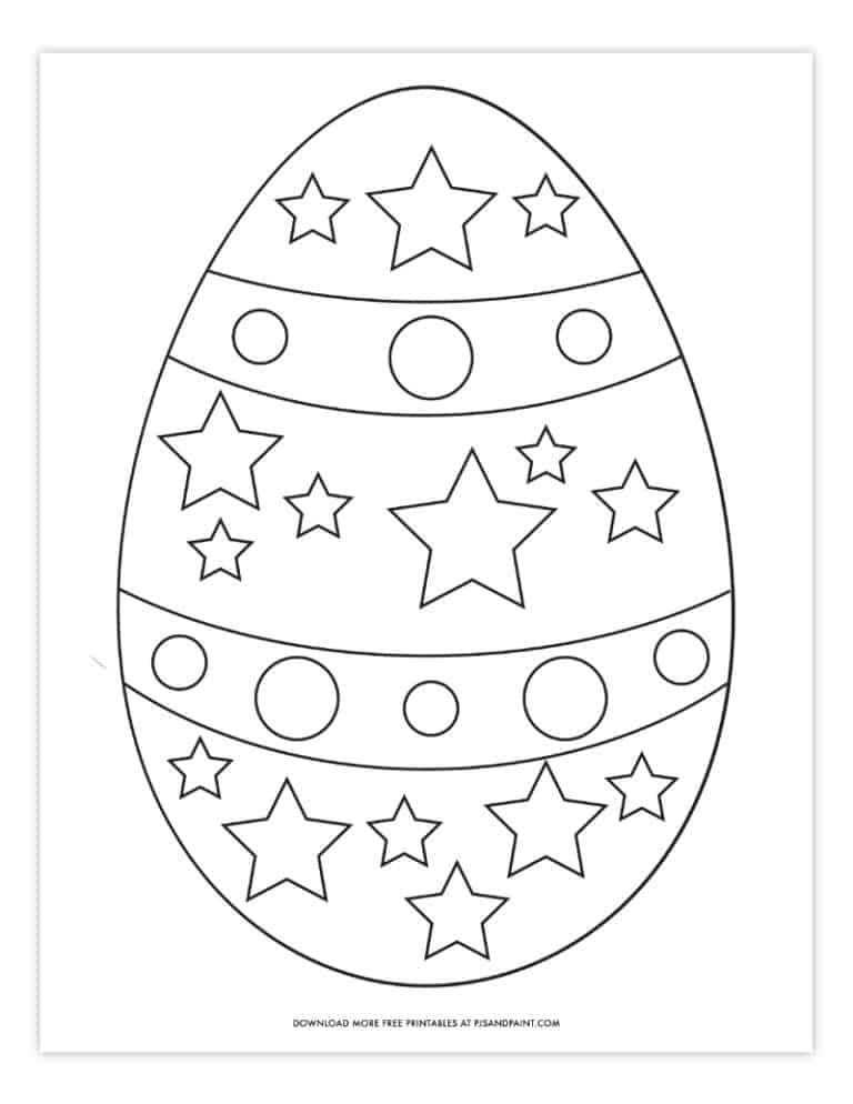 printable easter egg coloring