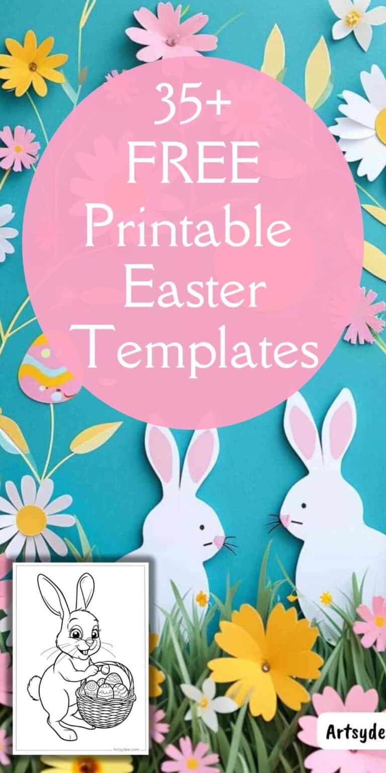 Free Printable Easter Templates Hop Into Easter Fun Artsydee 