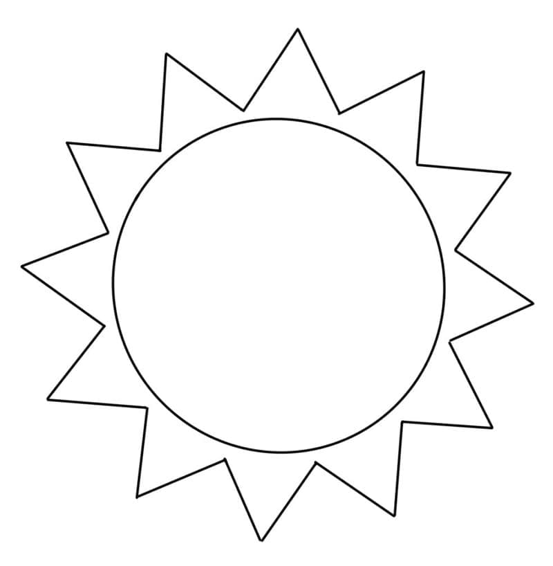 Free Printable Easy Sun Coloring Page Free Printable Coloring Pages 