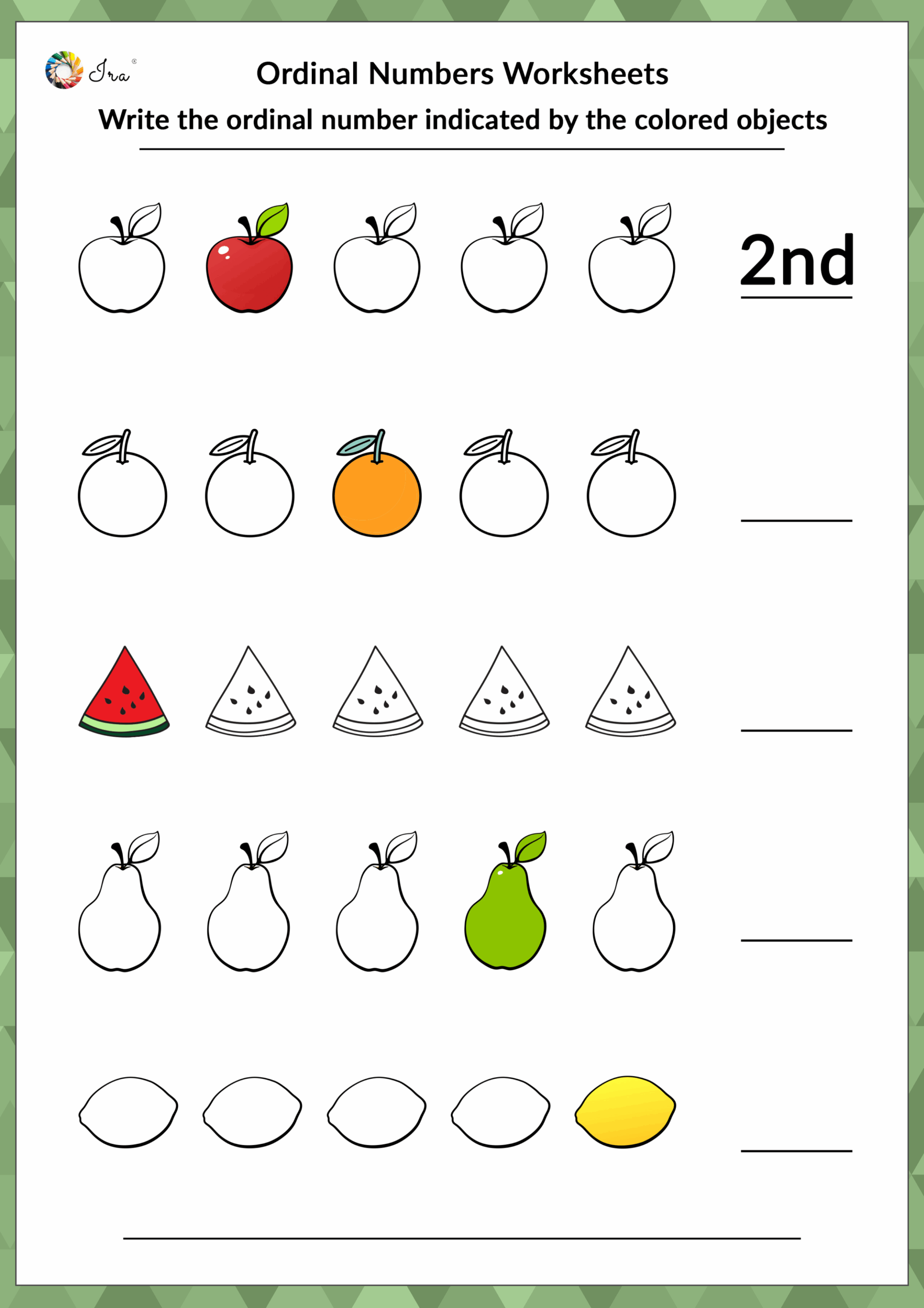 d worksheets for kindergarten