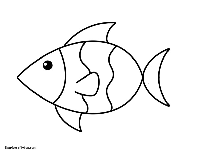 Free Printable Fish Outlines And Templates Worksheets Library