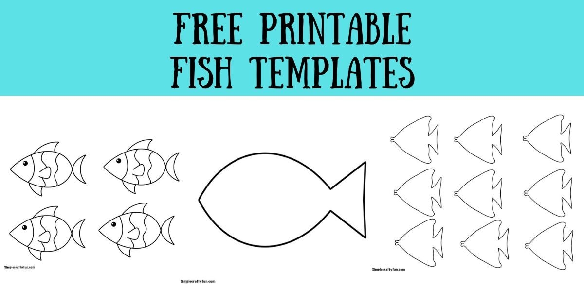 Free Printable Fish Outlines And Templates Worksheets Library