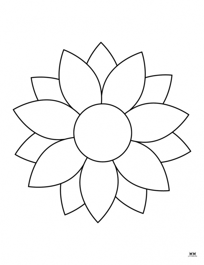 flower coloring sheets printable