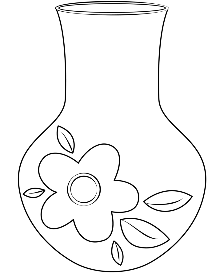 Free Printable Flower Vase Template Template Samples