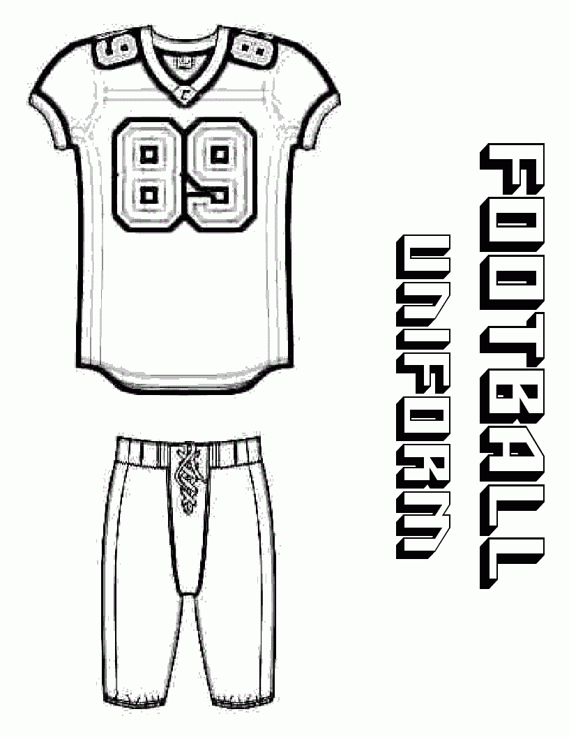 free printable football jersey