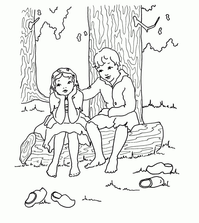 free printable forest coloring pages