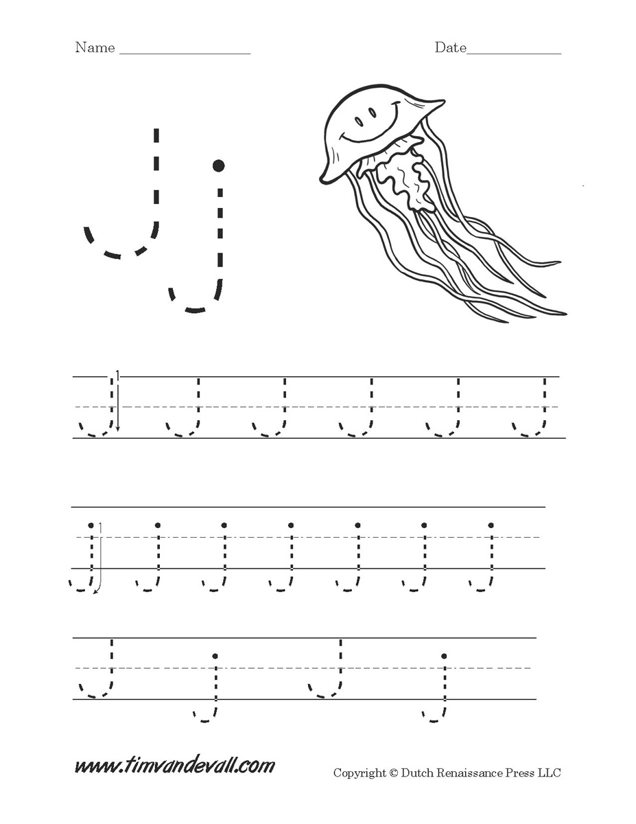 Free Printable Form With Letter J Printable Forms Free Online