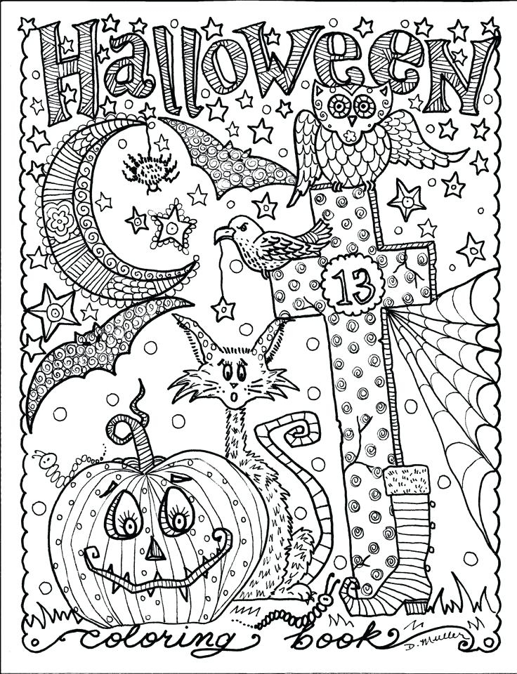 halloween coloring free printable