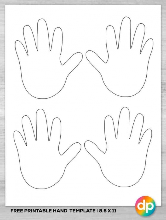 Free Printable Handprint Template FREE Printable A Z