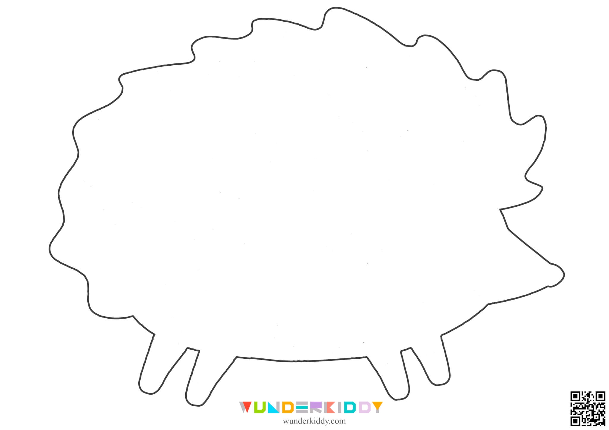 Free Printable Hedgehog Papercraft Template For Kids