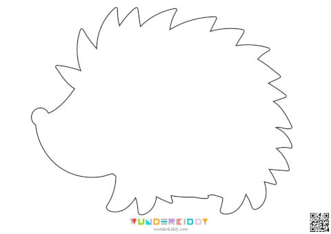 Free Printable Hedgehog Papercraft Template For Kids