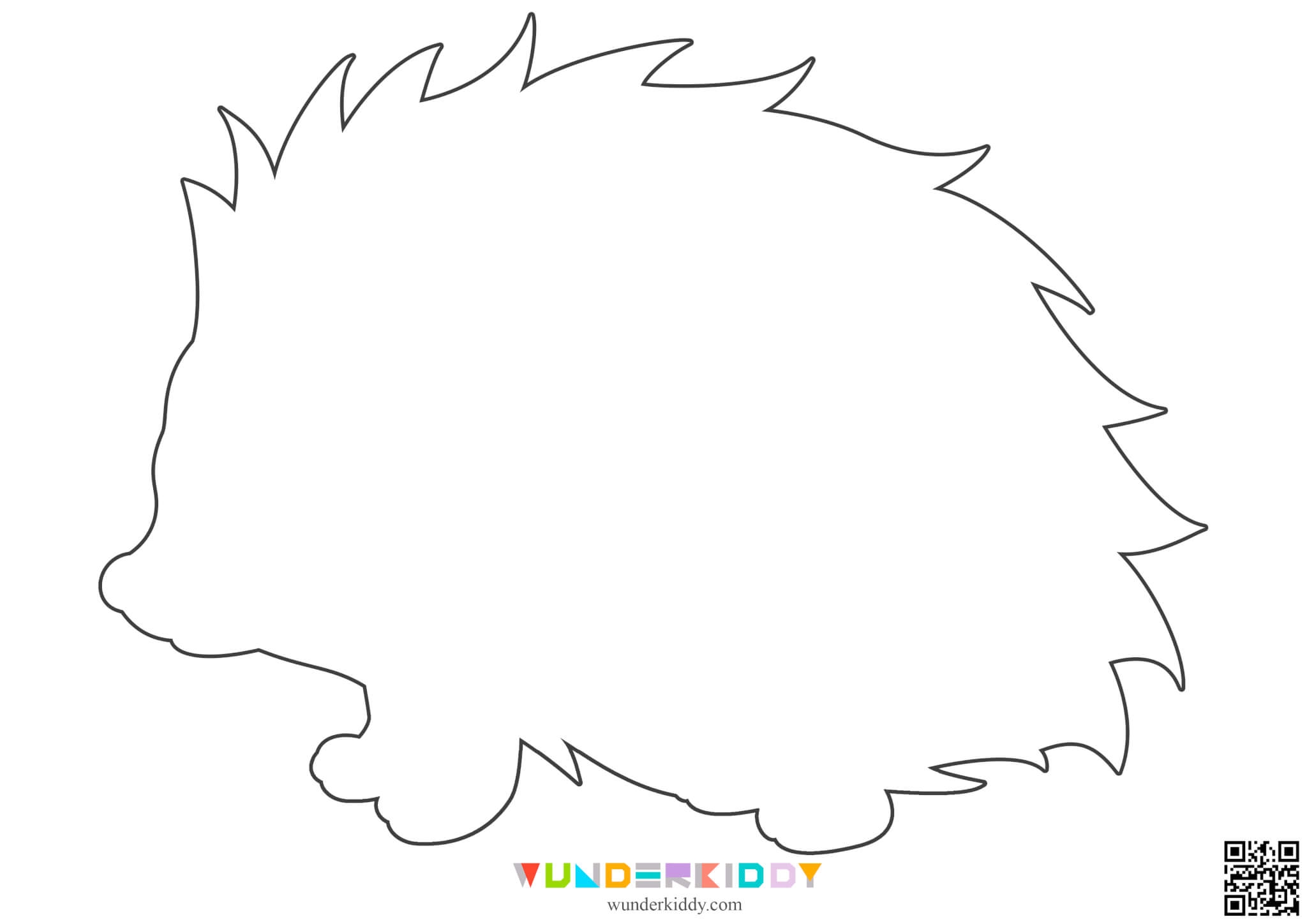 Free Printable Hedgehog Papercraft Template For Kids