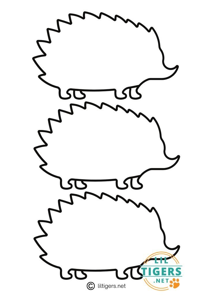 free printable hedgehog templates
