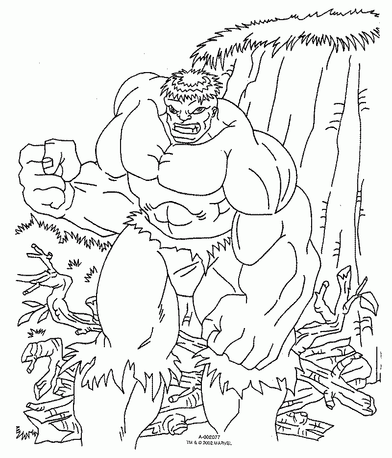 Free Printable Hulk Coloring Pages For Kids