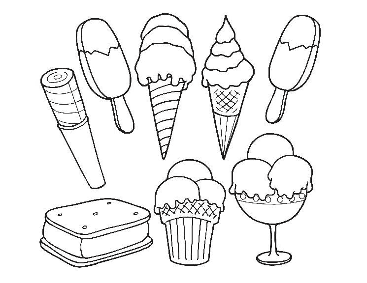 free printable ice cream cones