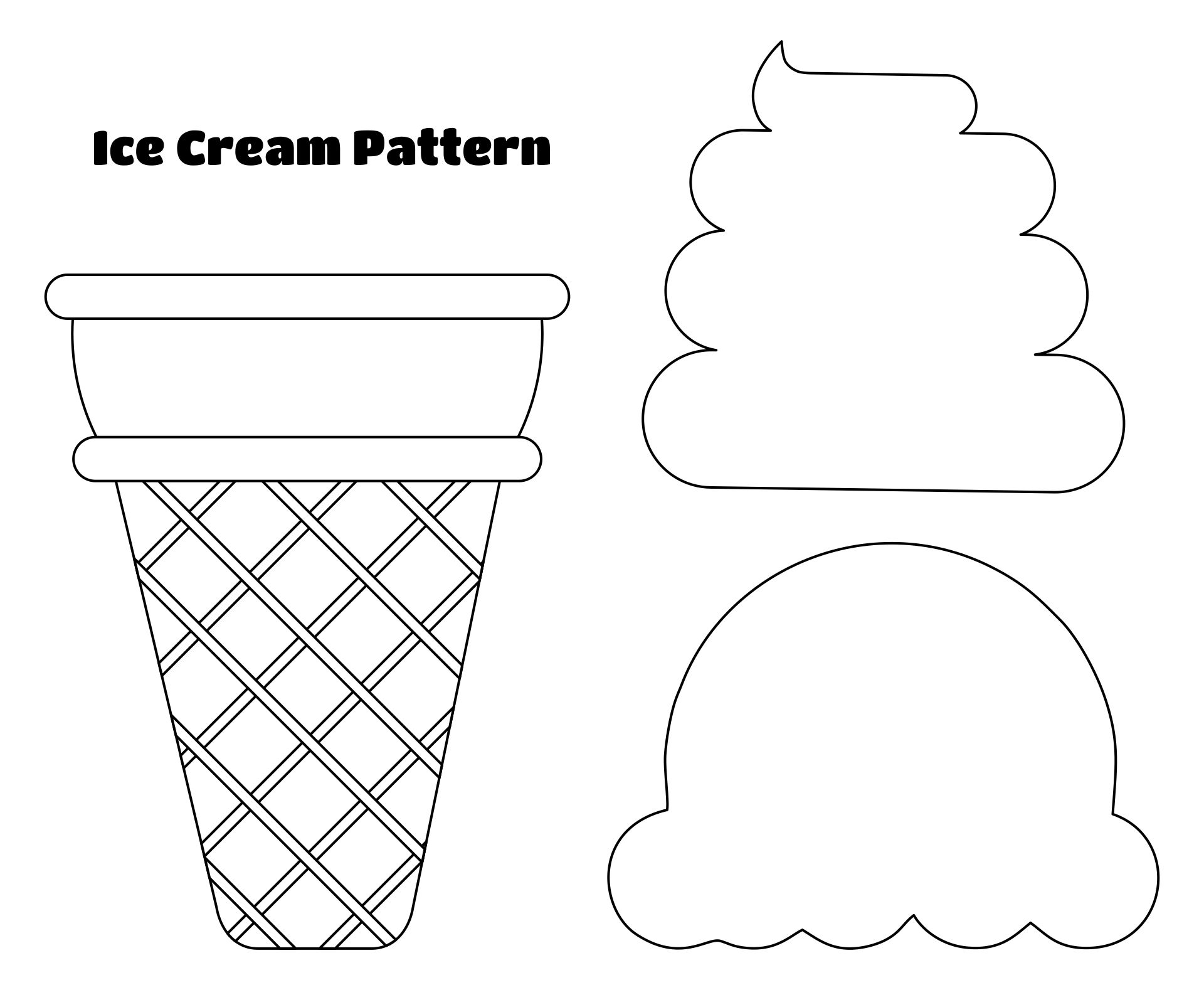 simple mom ice cream template
