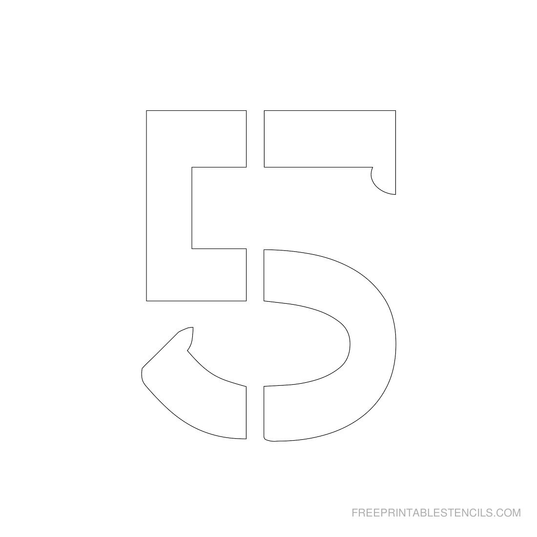 Free Printable Inch Number Stencils 1 10 46 OFF
