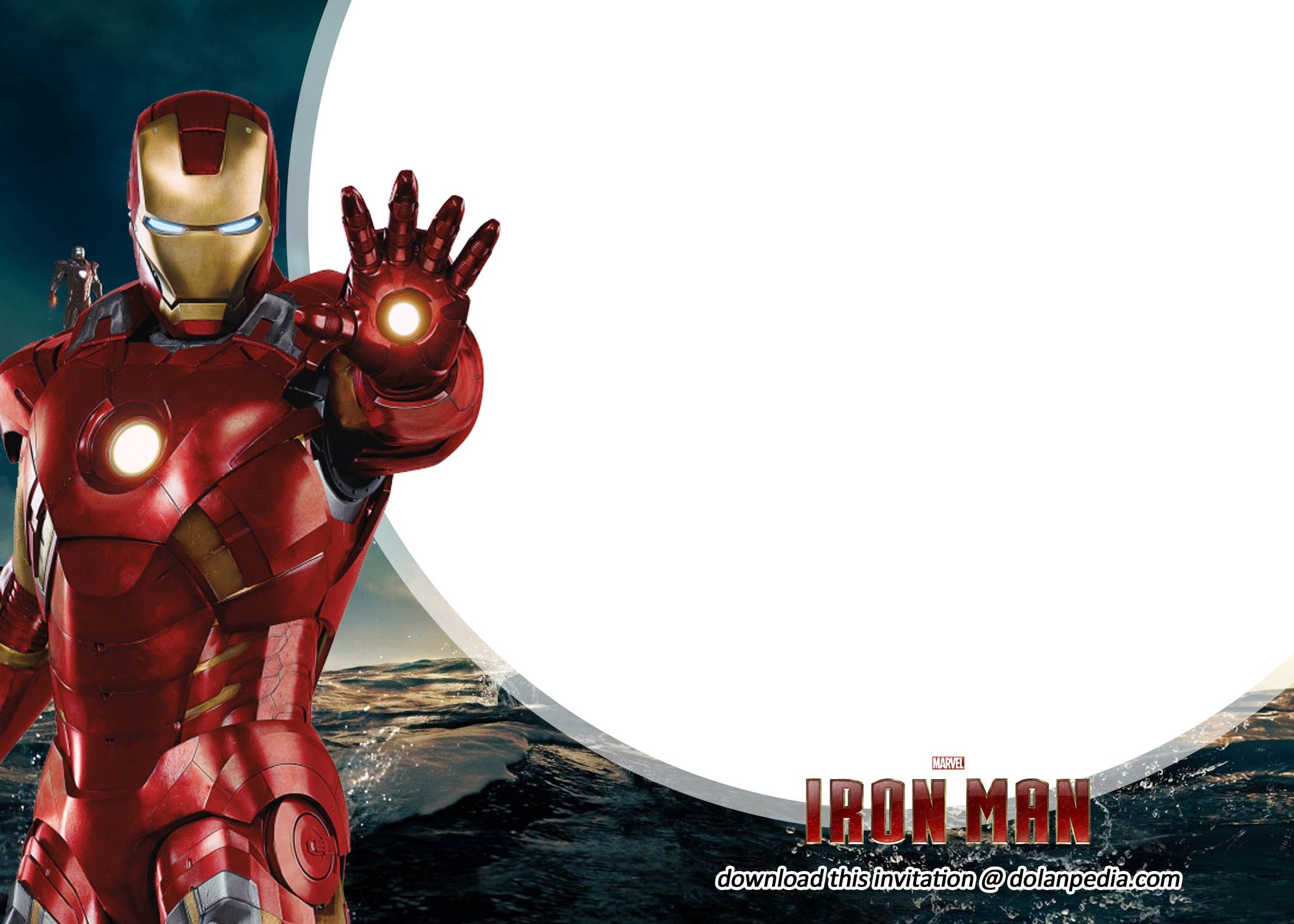Free Printable Iron Man Birthday Invitation Templates Iron Man 