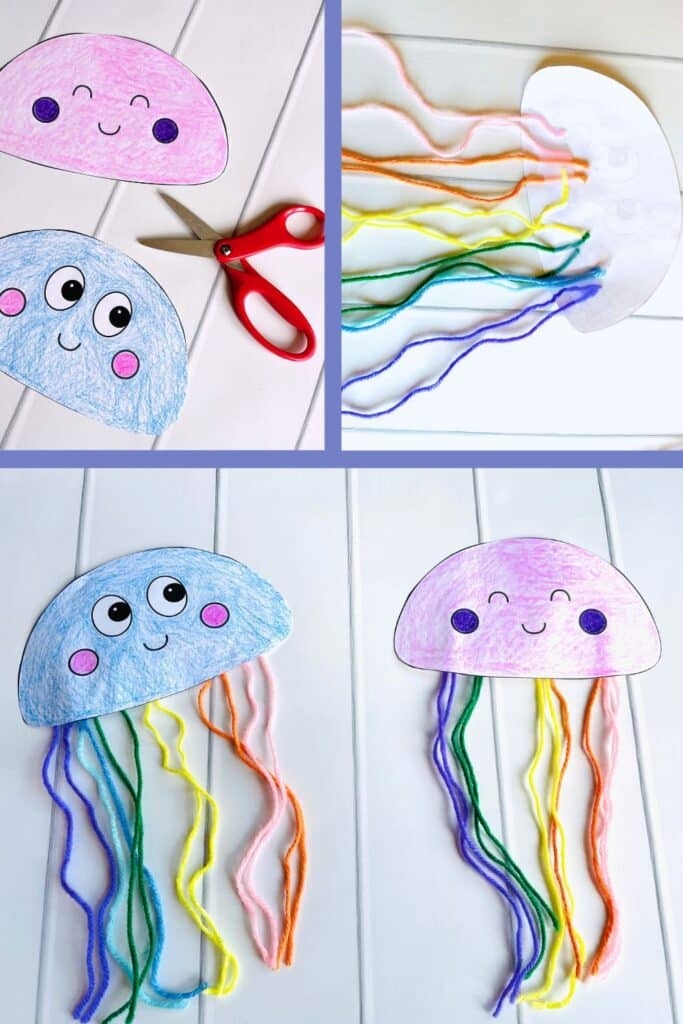 Free Printable Jellyfish Paper Craft For Kids Easy