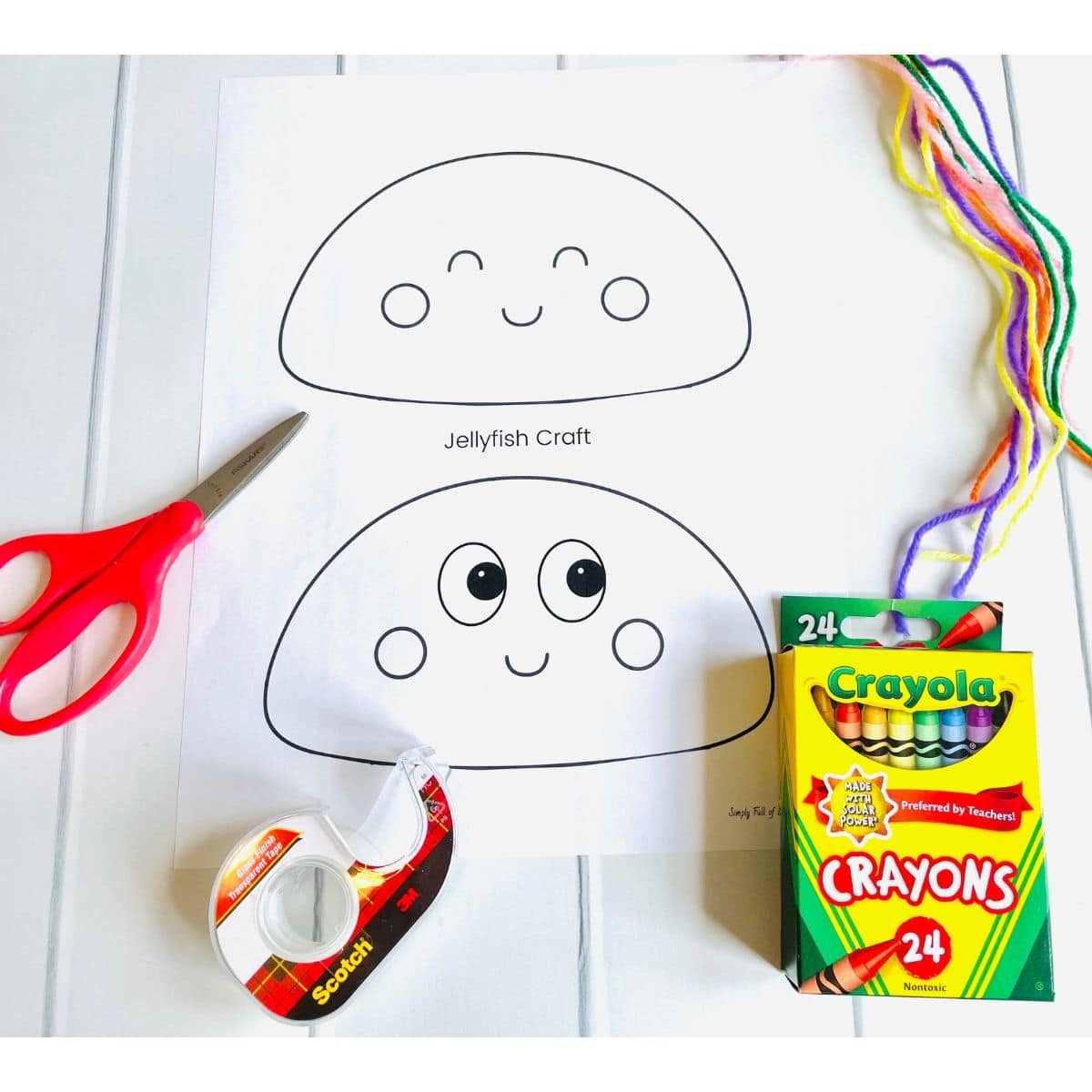 free printable jellyfish craft