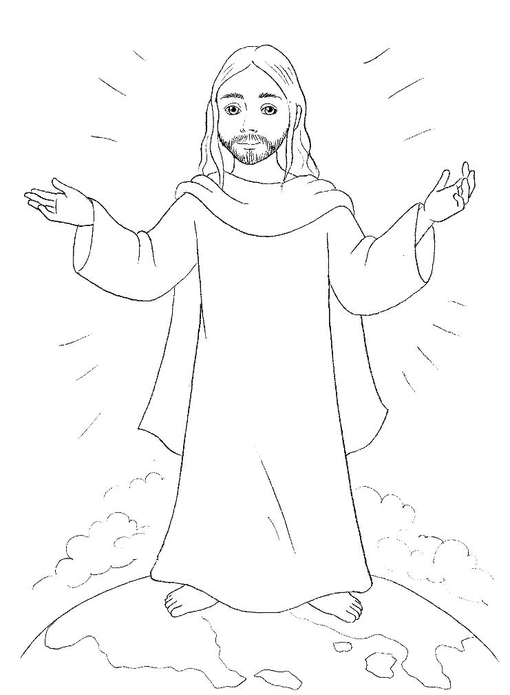 free printable jesus coloring pages