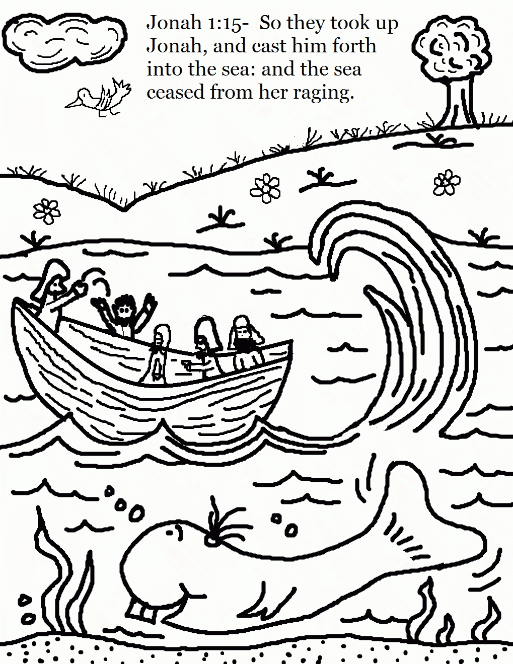 Free Printable Jonah Coloring Pages Free Templates Printable