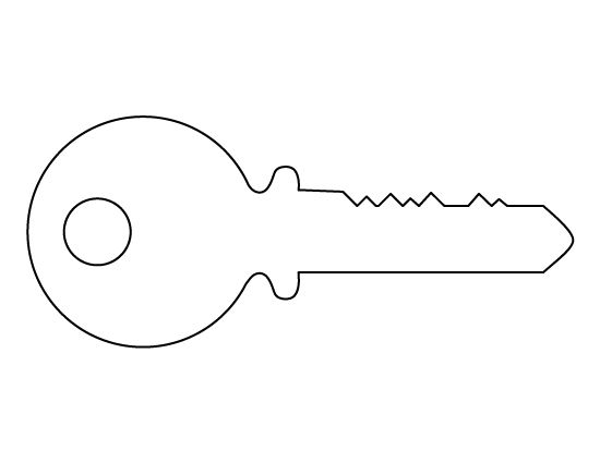 Free Printable Key Shape Template Printable Templates