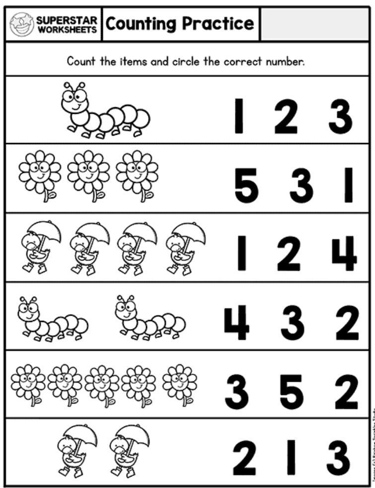 printable worksheets for kindergarten