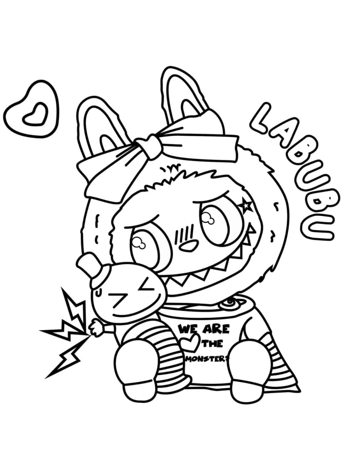 labubu coloring pages for kids