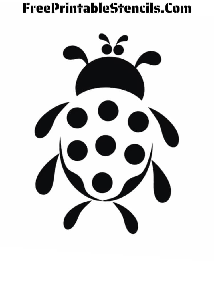 ladybug stencils free printable