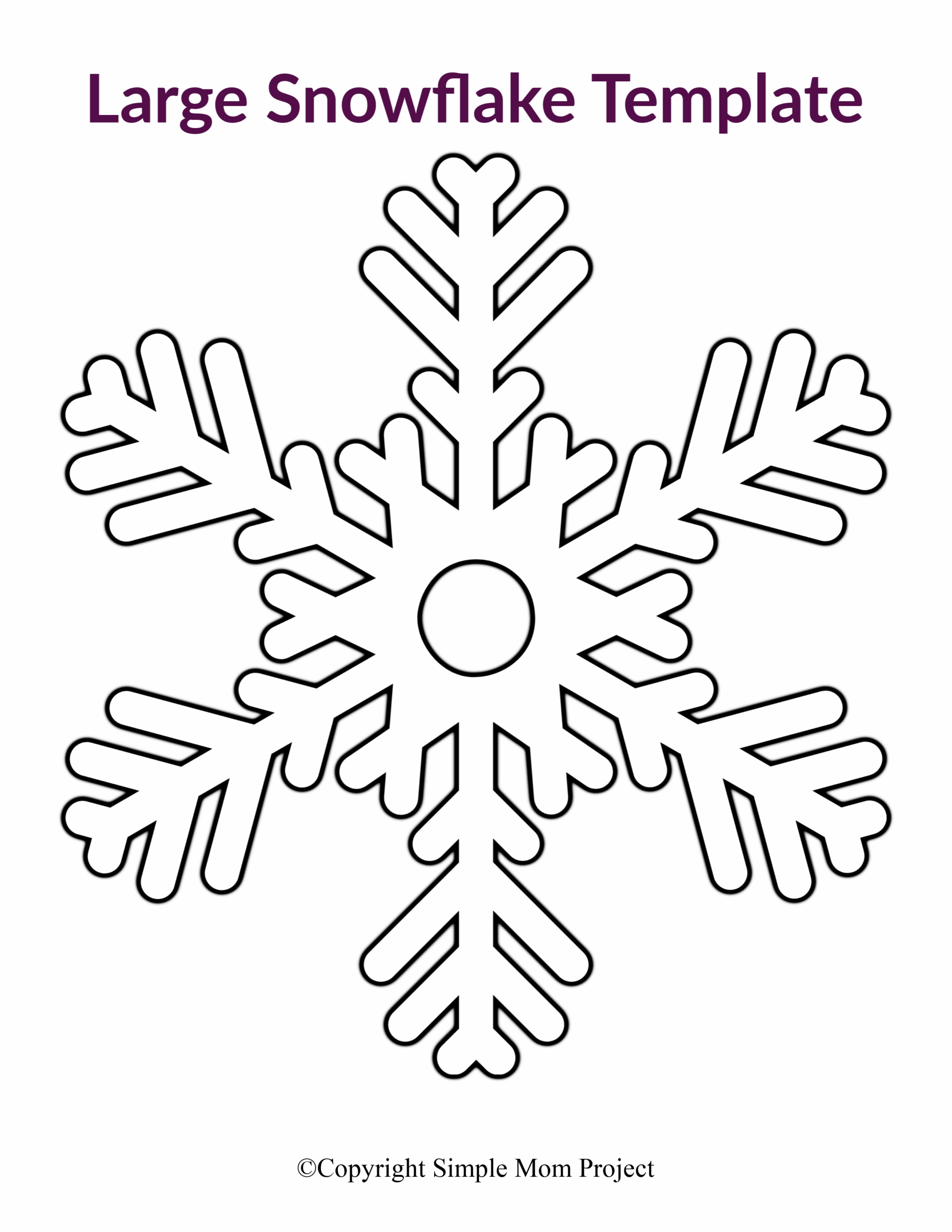 free snowflake templates printable