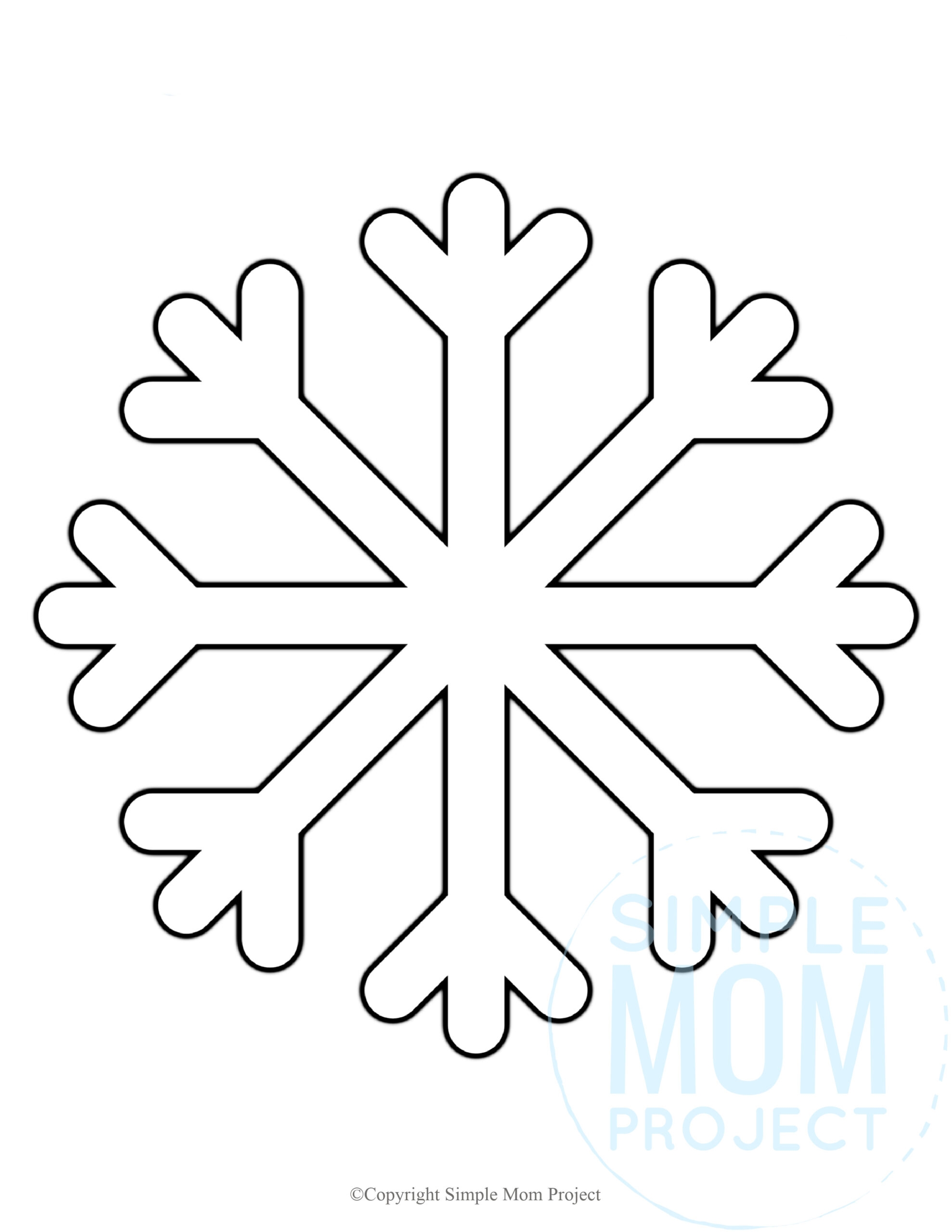free printable easy snowflake pattern