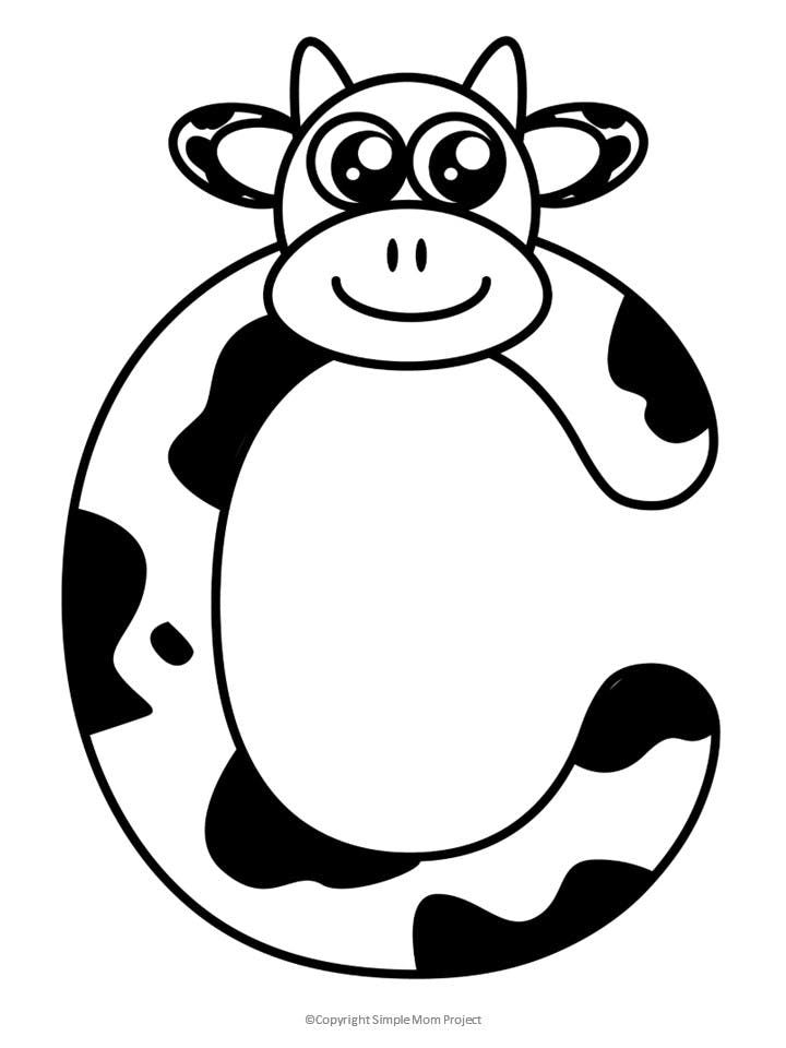 Free Printable Letter C Coloring Page Abc Coloring Pages Alphabet
