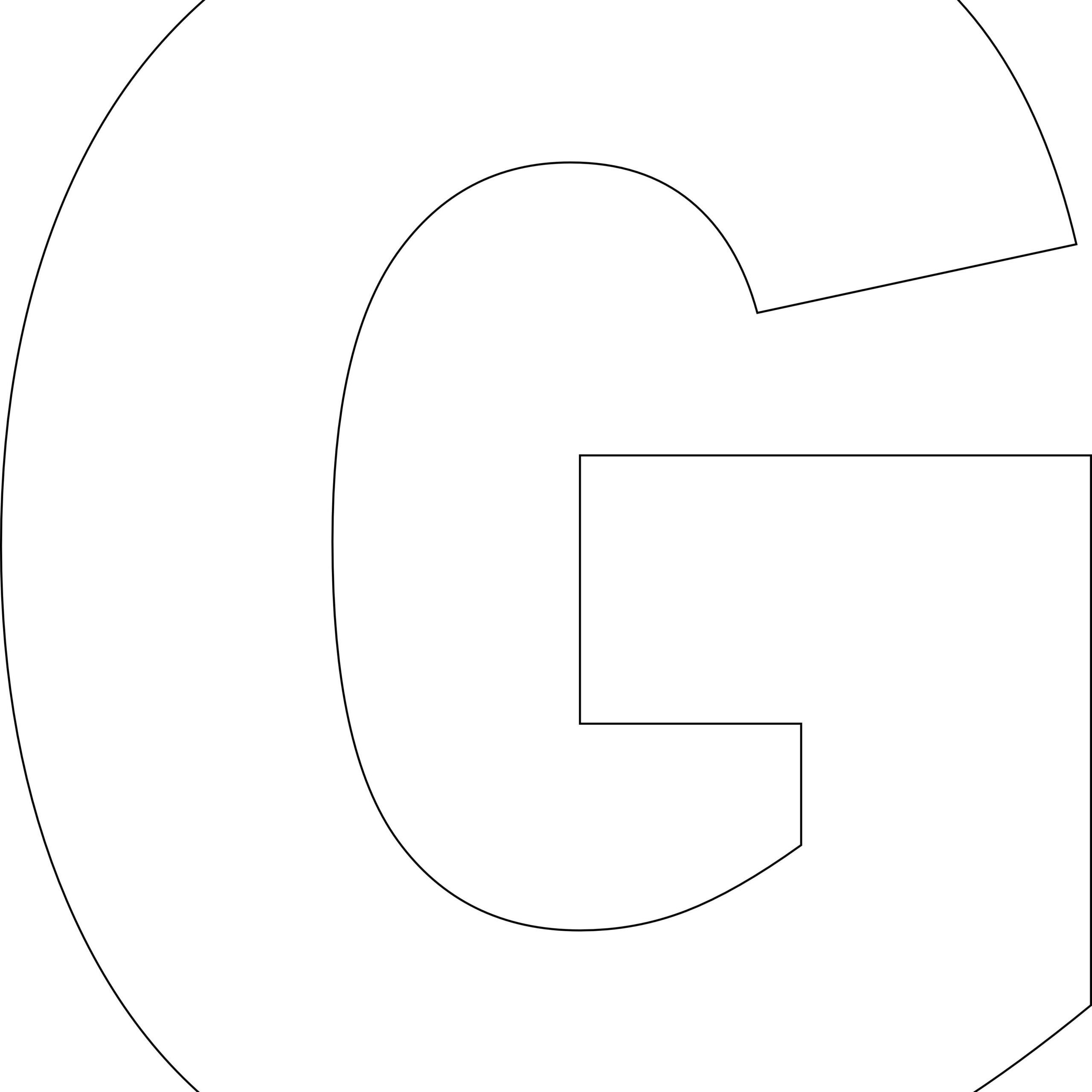 Free Printable Letter G Template Printable Templates Printable
