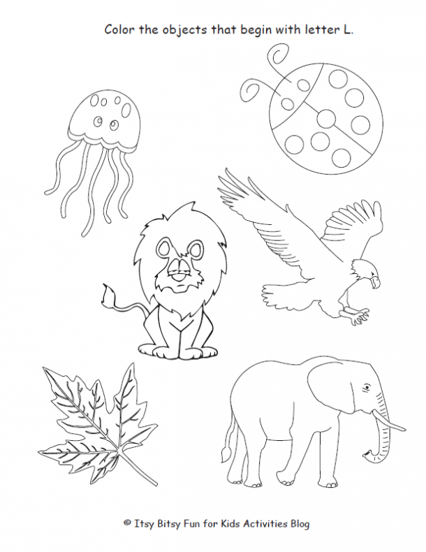 printable letter l worksheets for preschool