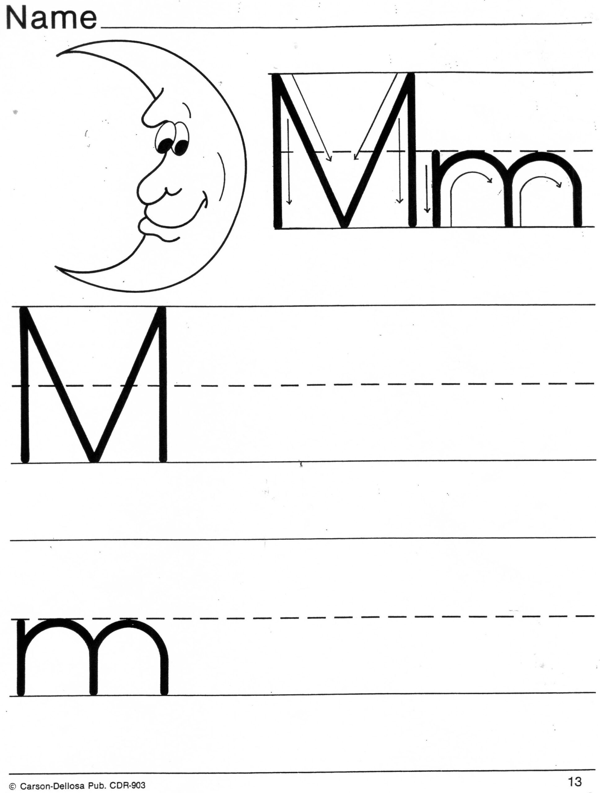 Free Printable Letter M Worksheets Printable Worksheets