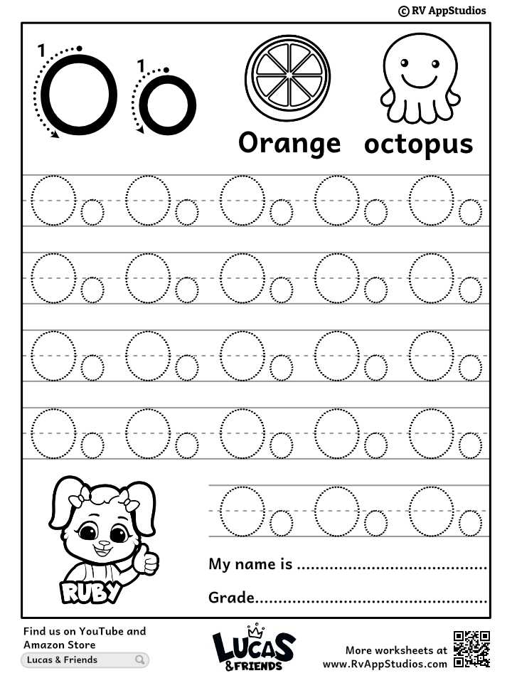 letter a printable worksheets